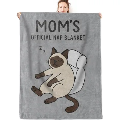 Mom's Official Nap Cat Blanket for the Feline Loving Mother