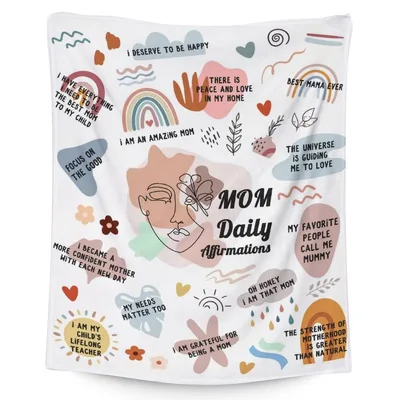 Mom Daily Affirmations Blanket