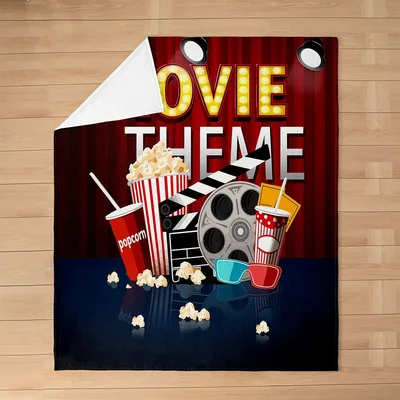 Movie Theater Popcorn Blanket: A Cinematic Throw for Film Lovers