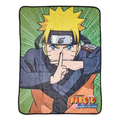 Anime Ninja Shushing Pose Blanket: Fleece Throw