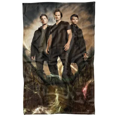 Three Men in Dark Blanket: Supernatural Trio Portrait Design