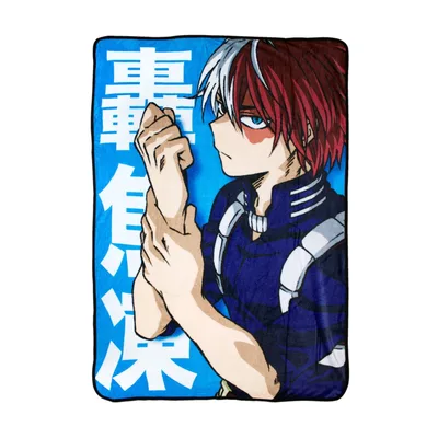 Anime Hero Portrait Blue Blanket: Shoto Todoroki Art Design