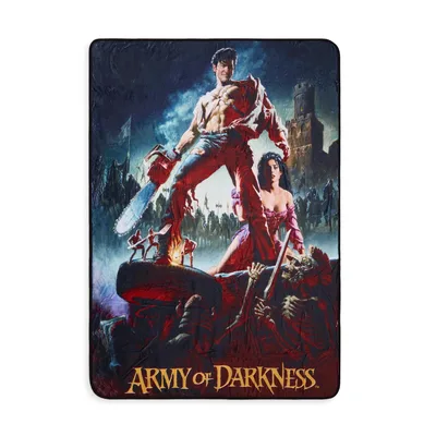Chainsaw Hero Movie Poster Blanket: Army of Darkness Art
