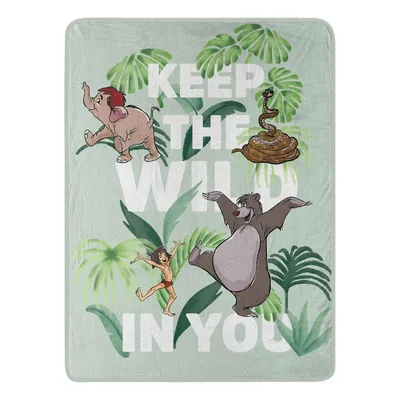 Keep the Wild Blanket Jungle Quote Design for Movie Lovers