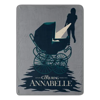 Haunted Doll Carriage Silhouette Blanket: Annabelle Prequel Design