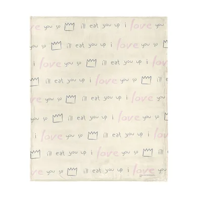 I'll Eat You Up Blanket: Wild Things Typography Design