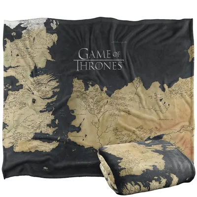 Westeros Map Fantasy Kingdom Blanket: A Detailed Cartographic Throw