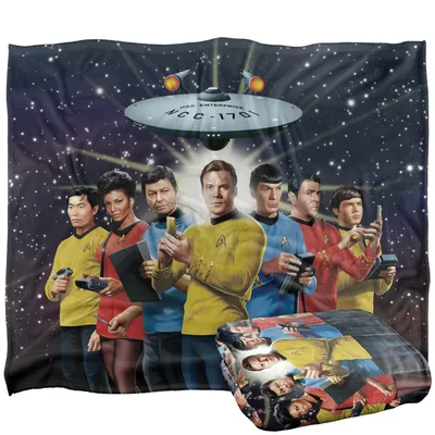 Starship Crew Space Adventure Blanket: Classic Crew Print