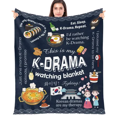 K-Drama Watching Blanket No. 2 for Binge Watchers and Foodies
