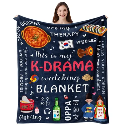 K-Drama Watching Therapy Blanket for Your Next Binge Session