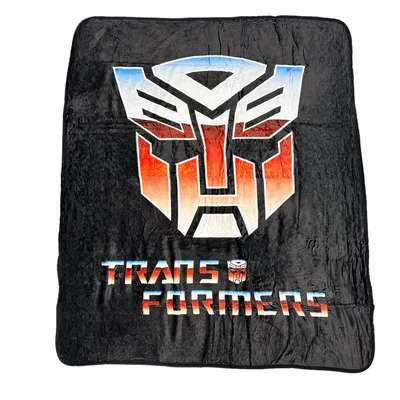 Autobot Symbol Emblem Blanket: Classic Robot Face Design