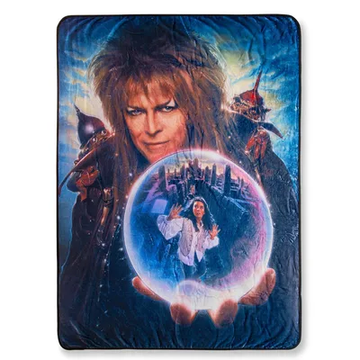 Goblin King Crystal Ball Poster Blanket: Labyrinth Movie Art