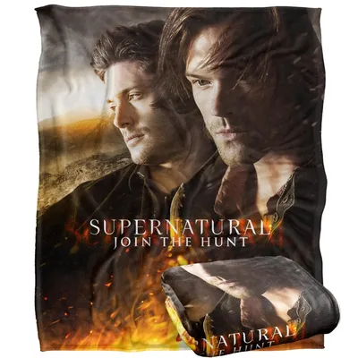 Two Men in Dramatic Blanket Supernatural Join the Hunt Design