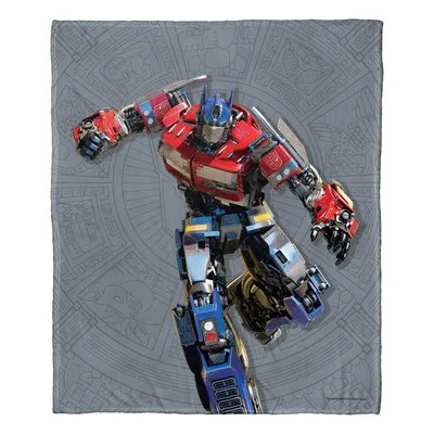 Giant Robot Warrior Figure Blanket: Optimus Prime Action Art