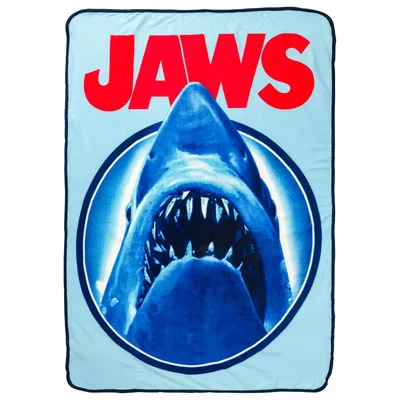 Great White Shark Blanket Jaws Poster Art Design