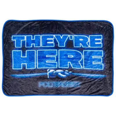 They Are Here Ghost Blanket: Poltergeist Movie Night Fleece Throw