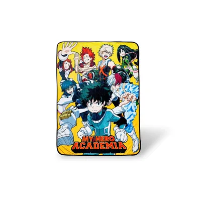 Superheroes Group Action Pose Blanket: Class 1-A Art