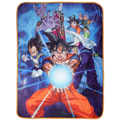 Goku Vegeta Anime Battle Blanket: Action Scene