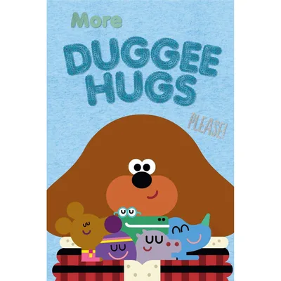Hugs Cartoon Dog Scene Blanket for Fans of Group Hugs