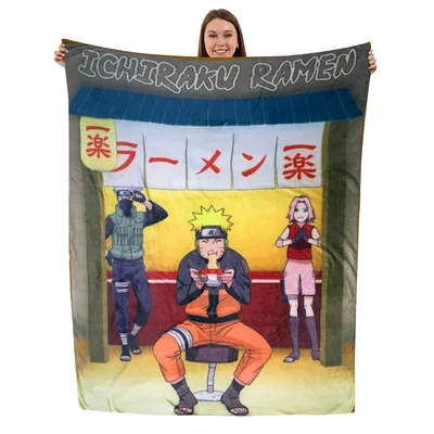 Ramen Shop Anime Scene Blanket: Ichiraku Ramen Store Design