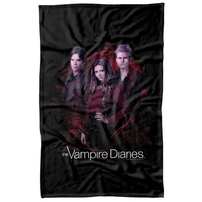 Dark Vampire Trio Portrait Blanket: Three Characters and Logo Design