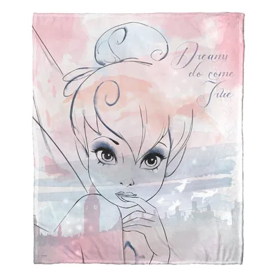 Fairy Dreams Do Come Blanket: Tinker Bell Watercolor Art
