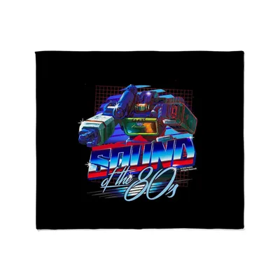 Sound of the 80s Blanket: Retro Robot Design for Nostalgia Lovers