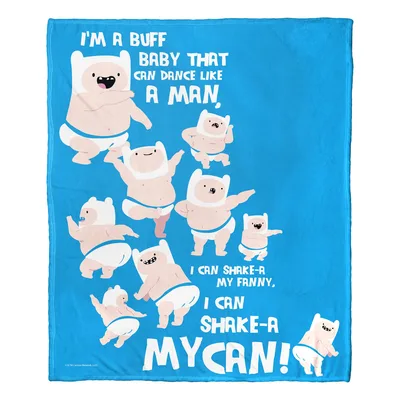 Dancing Buff Baby Cartoon Blanket: Dancing Bear Design