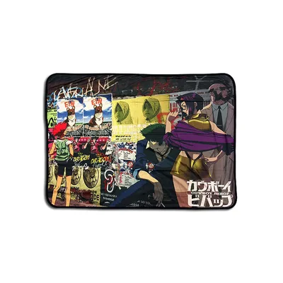Anime Crew Collage Poster Blanket: Cowboy Bebop Street Art Design