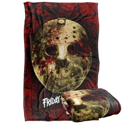 Bloody Horror Mask Design Blanket for Horror Movie Lovers