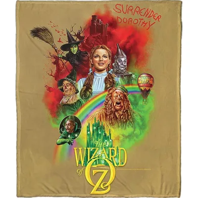 Surrender Dorothy Classic Movie Blanket: Wizard of Oz Artwork