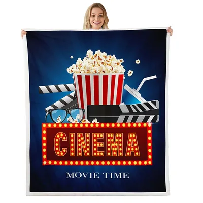 Cinema Movie Time Popcorn Blanket No. 2