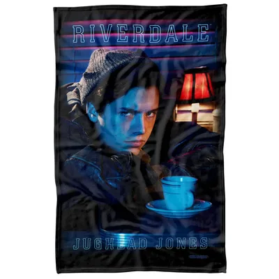 Moody Teen Boy Portrait Blanket: Jughead Jones Diner Scene