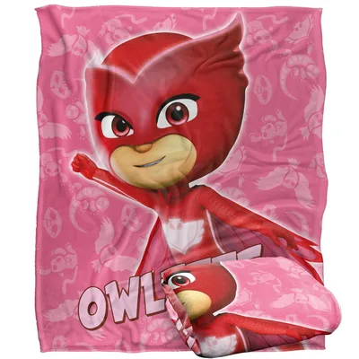 Red Masked Hero Girl Blanket Owlette Cartoon Design