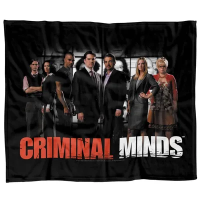 Crime Drama Cast Photo Blanket: Criminal Minds Team Print for Fans