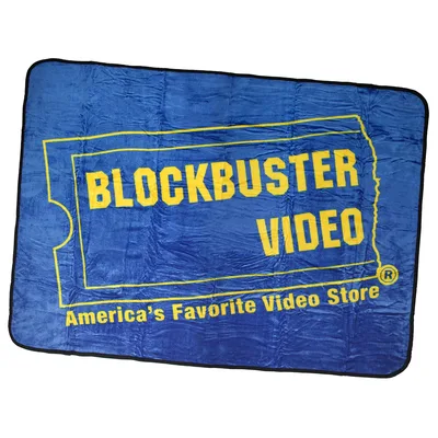 Retro Video Store Ticket Blanket: Blockbuster Video Nostalgia Throw