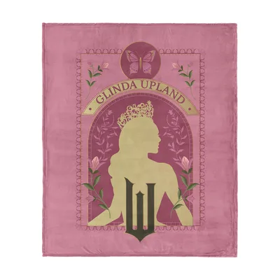 Crowned Silhouette Portrait Blanket: Glinda Upland Art Design