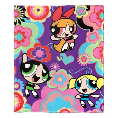 Cartoon Girls Flower Power Blanket