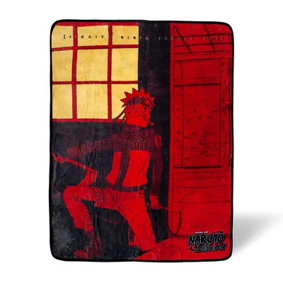 Ninja Silhouette on Red Blanket: Jiraiya Scroll Arc Art