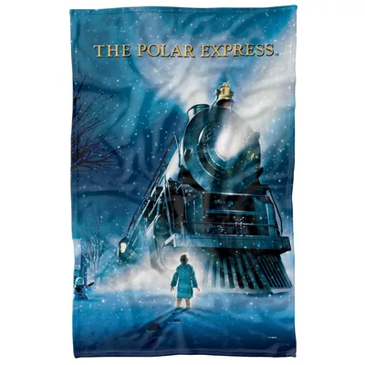 Magical Night Train Journey Blanket: The Polar Express Movie Art