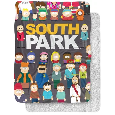 Cartoon Town Group Portrait Blanket No. 2