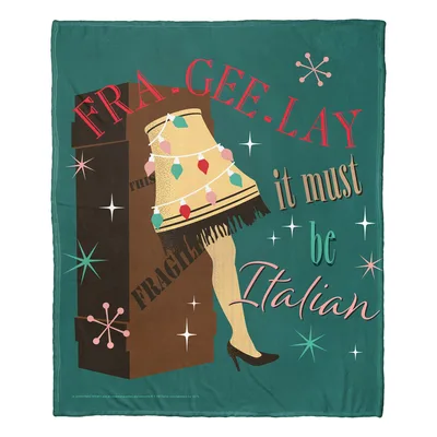 Leg Lamp Italian Quote Blanket: Fra-gee-lay It Must Be Italian Design
