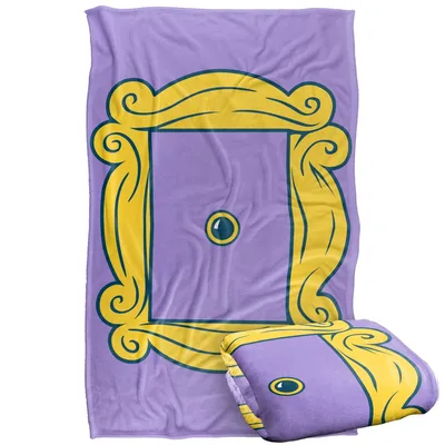 Yellow Frame Apartment Door Blanket: Iconic Yellow Entryway Design