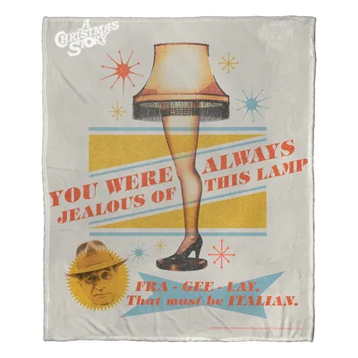 Leg Lamp Always Jealous Blanket: A Christmas Story Quote Design