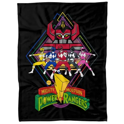 Retro Robot Heroes Emblem Blanket