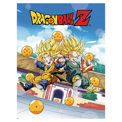 Anime Warriors and Dragon Blanket: Trunks and Goten Adventure