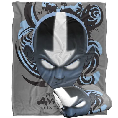 Monk Arrow Symbol Portrait Blanket: Avatar Art Design