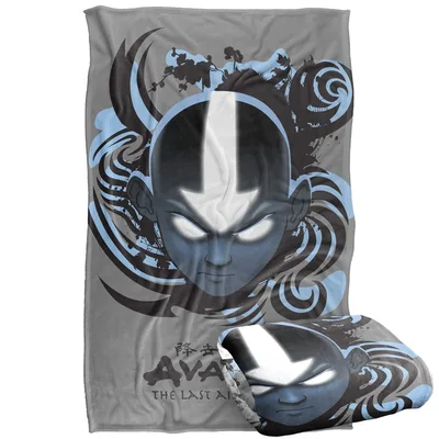 Monk Arrow Symbol Portrait Blanket: Avatar Art Design – Design 2