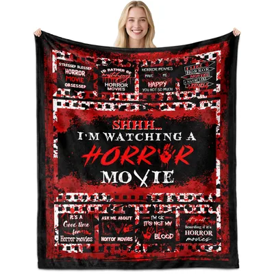 Shhh I'm Watching Blanket for Horror Movie Lovers