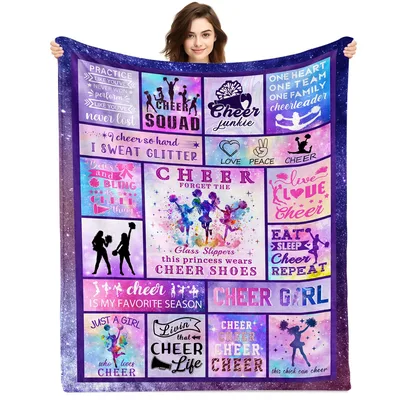 Cheerleader Mom Blanket for the Girl Who Wears Cheer Shoes